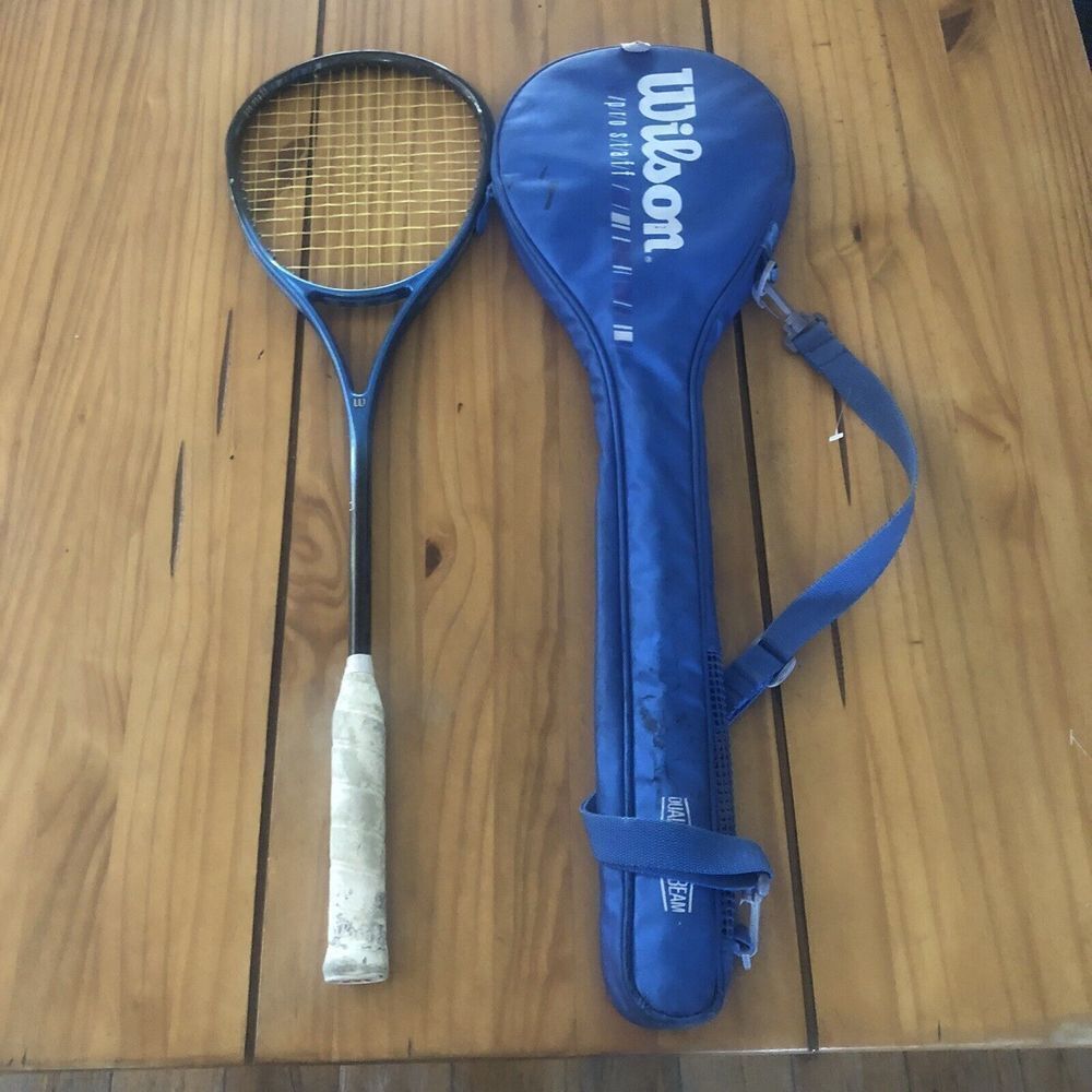 Vintage Wilson Squash Racket Pro Staff In Good Condition With Cover